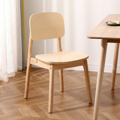 Lot de 2 chaises en bois massif