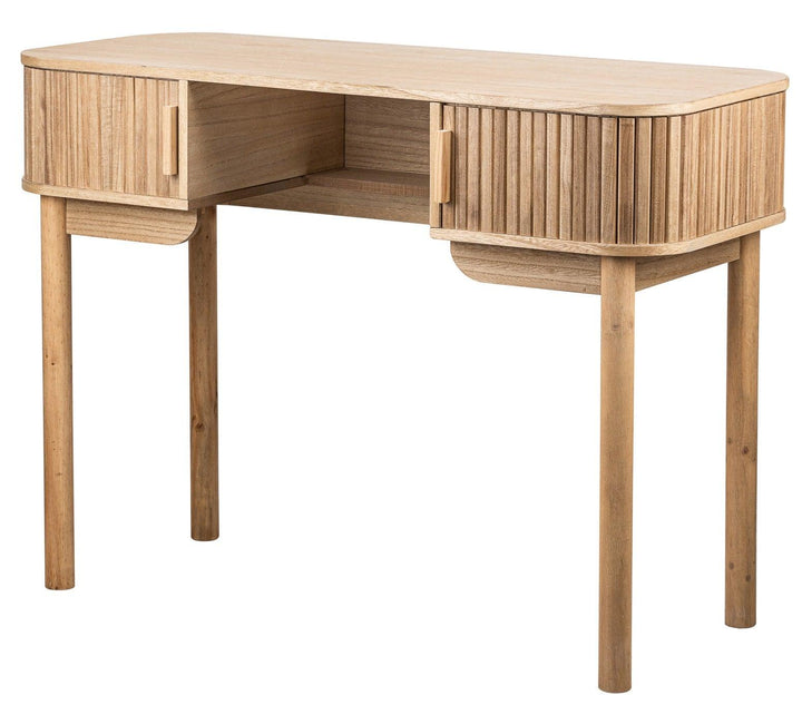 Bureau 2 portes en bois de fresne