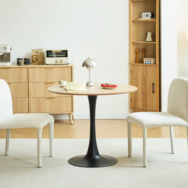 SALLA - Table à manger 4 personnes ronde en bois