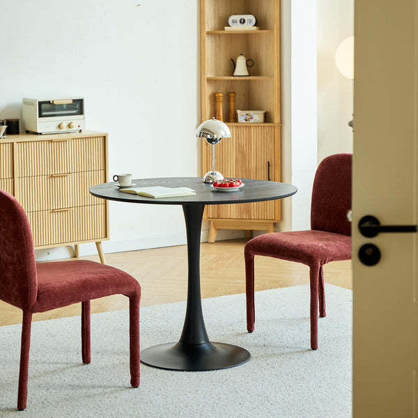 SALLA - Table à manger 4 personnes ronde en bois