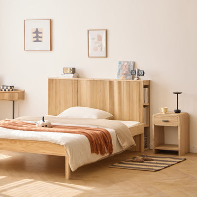 ESLOV - Tête de lit 160 en bois avec rangements